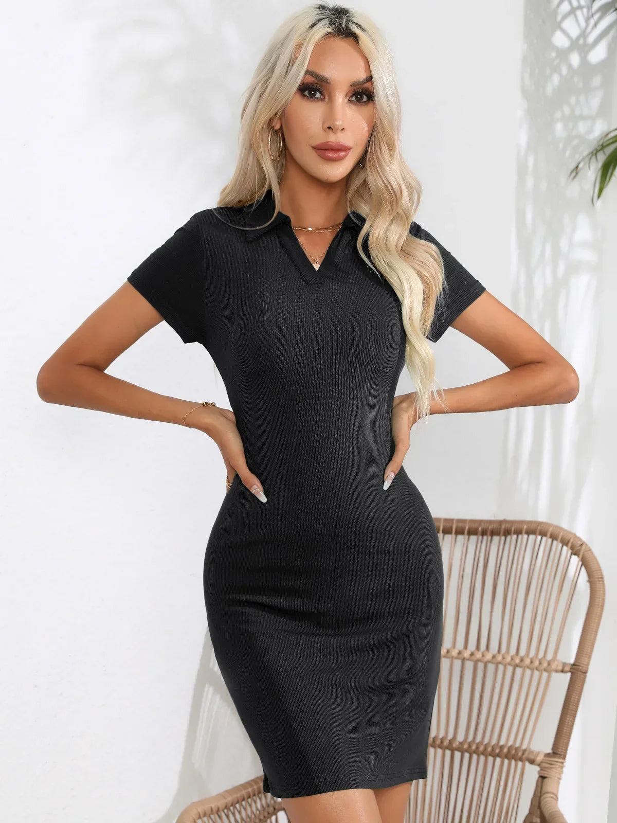 Robe d'Été Élégante à Col Classique™