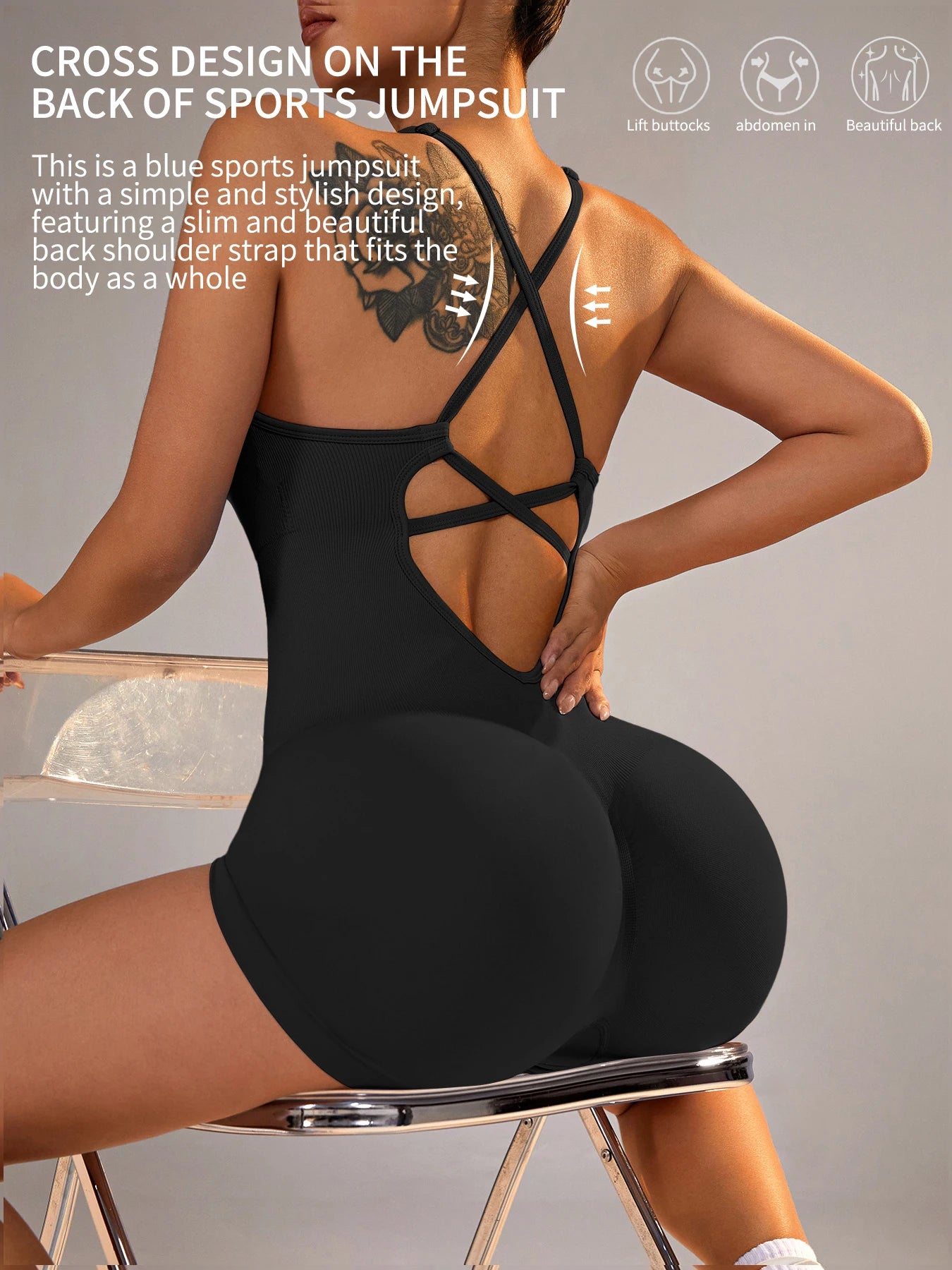 Combinaison Yoga Élégante Femme™