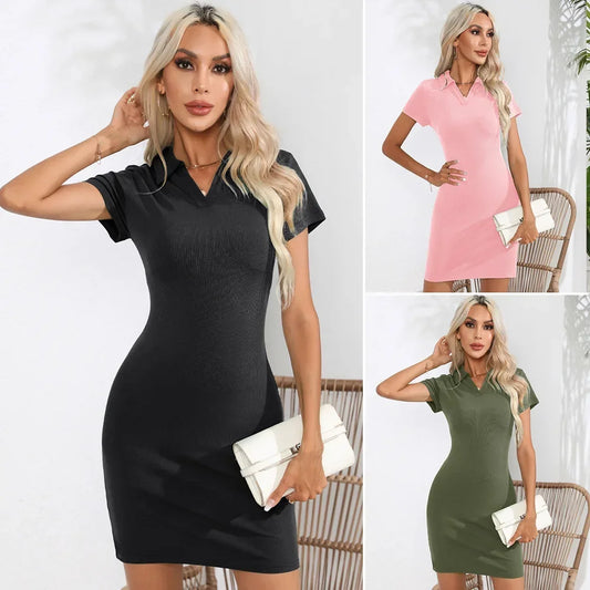 Robe d'Été Élégante à Col Classique™